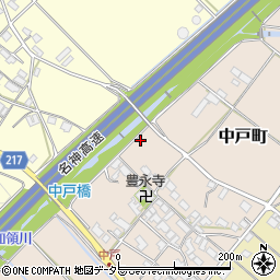 滋賀県東近江市中戸町376周辺の地図