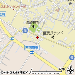 滋賀県野洲市比留田709周辺の地図
