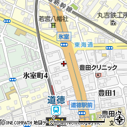 愛知銀行道徳支店周辺の地図