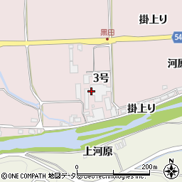 京都府南丹市園部町黒田３号周辺の地図