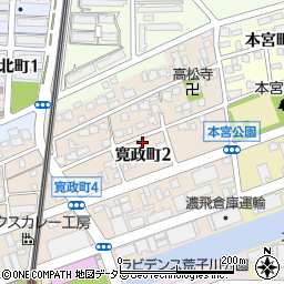 愛知県名古屋市港区寛政町2丁目20周辺の地図