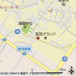 滋賀県野洲市比留田34-1周辺の地図