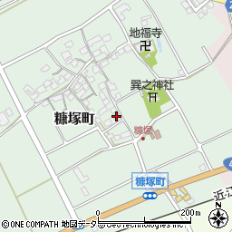 滋賀県東近江市糠塚町173周辺の地図