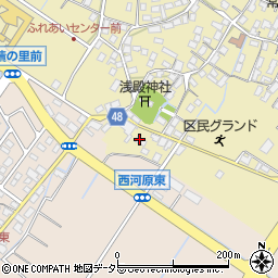 滋賀県野洲市比留田712-1周辺の地図