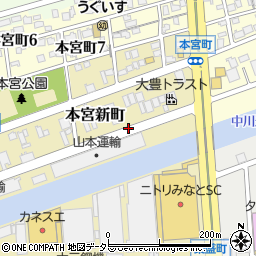 愛知県名古屋市港区本宮新町周辺の地図