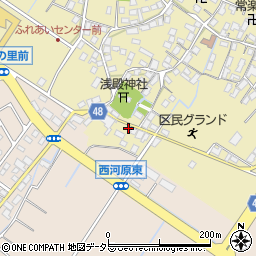 滋賀県野洲市比留田712-4周辺の地図