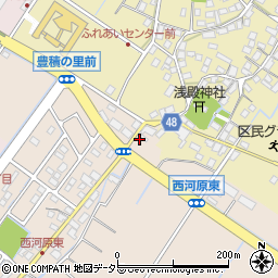滋賀県野洲市西河原377周辺の地図