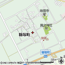 滋賀県東近江市糠塚町176周辺の地図