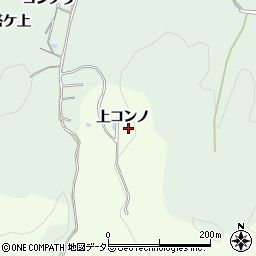愛知県豊田市則定町上コンノ周辺の地図