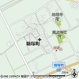 滋賀県東近江市糠塚町184周辺の地図