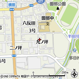 京都府南丹市園部町横田九ノ坪周辺の地図