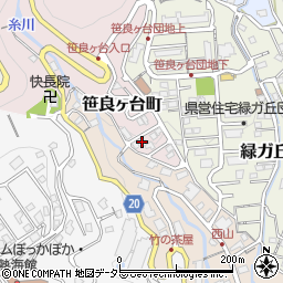 静岡県熱海市笹良ヶ台町2-11周辺の地図