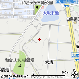 愛知県愛知郡東郷町和合大坂周辺の地図
