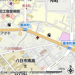 滋賀県東近江市幸町2-5周辺の地図
