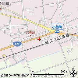 滋賀県東近江市小脇町1428-2周辺の地図