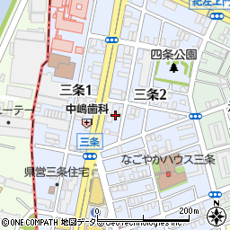愛知県名古屋市南区三条周辺の地図