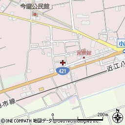 滋賀県東近江市小脇町1700周辺の地図