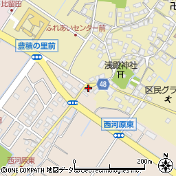 滋賀県野洲市西河原381-1周辺の地図