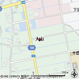 愛知県弥富市六條町大山周辺の地図