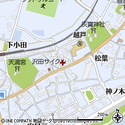 愛知県豊田市越戸町松葉102周辺の地図