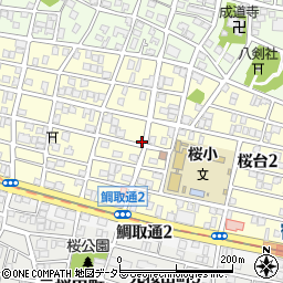 愛知県名古屋市南区桜台周辺の地図