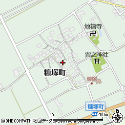 滋賀県東近江市糠塚町183周辺の地図