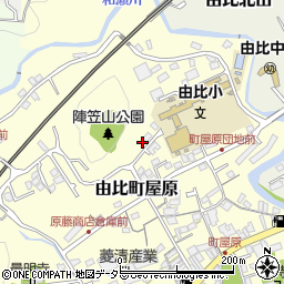 陣笠山周辺の地図