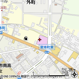 滋賀県東近江市八日市東本町11周辺の地図