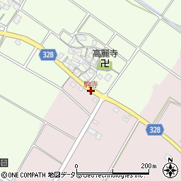 駒寺周辺の地図