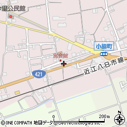 滋賀県東近江市小脇町1431-2周辺の地図