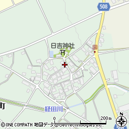滋賀県東近江市園町周辺の地図