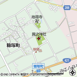 滋賀県東近江市糠塚町68周辺の地図