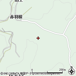愛知県豊田市野林町赤羽根周辺の地図