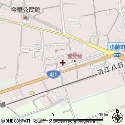 滋賀県東近江市小脇町1705-2周辺の地図
