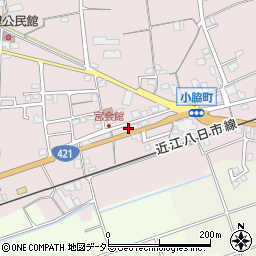滋賀県東近江市小脇町1431-1周辺の地図