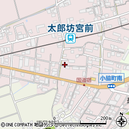 滋賀県東近江市小脇町2367-3周辺の地図