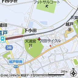 愛知県豊田市越戸町松葉128周辺の地図