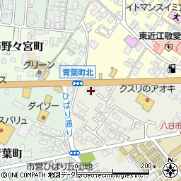 滋賀県東近江市幸町1-2周辺の地図