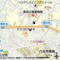 滋賀県東近江市幸町1-16周辺の地図