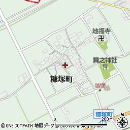 滋賀県東近江市糠塚町191周辺の地図