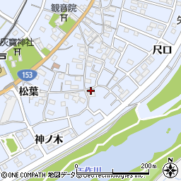 愛知県豊田市越戸町松葉69周辺の地図