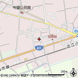 滋賀県東近江市小脇町1699-2周辺の地図