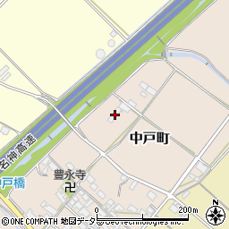 滋賀県東近江市中戸町121-1周辺の地図