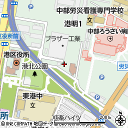 旭化成ヘーベルハウス港フレックス（ＦＲＥＸ）展示場周辺の地図
