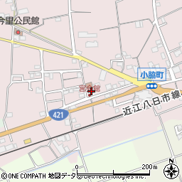 滋賀県東近江市小脇町1432-6周辺の地図