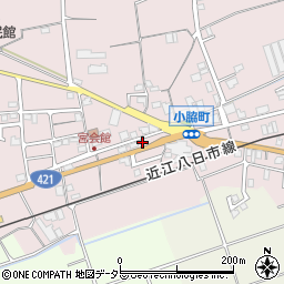 滋賀県東近江市小脇町1407周辺の地図