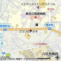 滋賀県東近江市幸町1-15周辺の地図