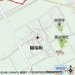 滋賀県東近江市糠塚町193周辺の地図