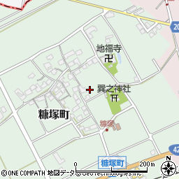 滋賀県東近江市糠塚町1312周辺の地図