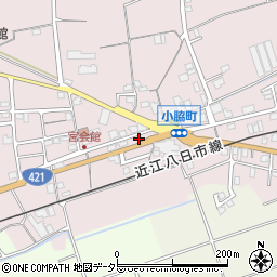 滋賀県東近江市小脇町1408周辺の地図